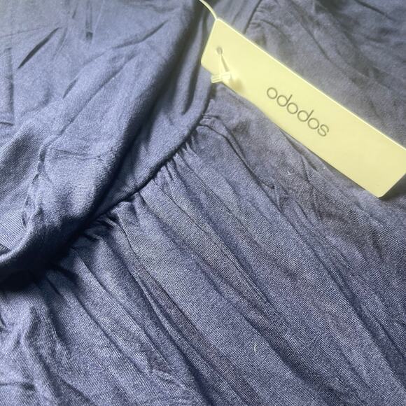 Ododos 30 Inch Wide Leg Lounge Pants -NWT in Navy size Large - Picture 8 of 8